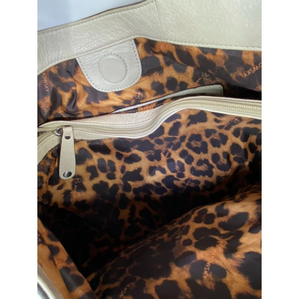 B. makowsky Yellow Leather Shoulder/ Handbag - Picture 11 of 14